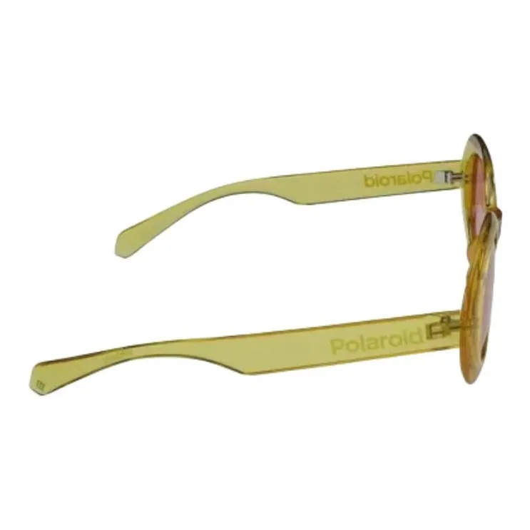 Polaroid Oval Sunglasses Women's Yellow-2