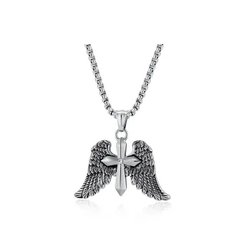 Sanpowa Stainless Steel Necklaces Men's