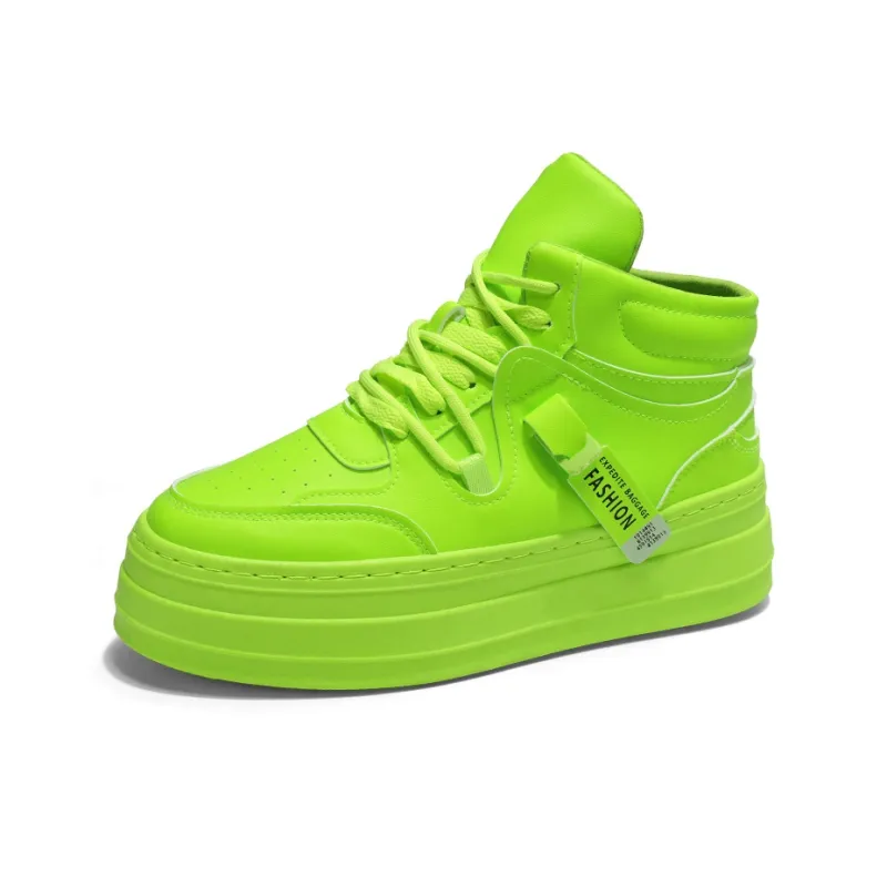 Turns By Turns Slip Resistant Waterproof Abrasion Resistant High Top Skateboard Shoes Men's-2