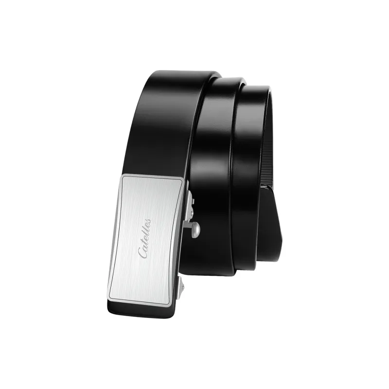 CATELLES Unlined Top Grain Cow Leather Leather Belts Men's 3.5cm-1