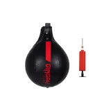 Pear-Shaped Speed Ball Black Red[Includes Pump+Needle with Air Holes]