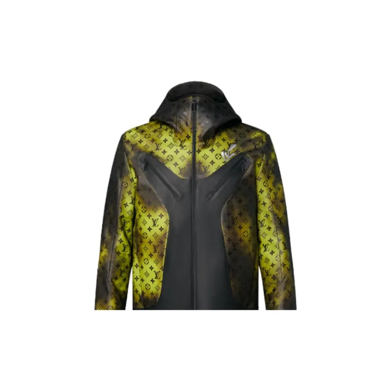 LOUIS VUITTON New Quarterly Products Of LV Leather Jackets Men Yellow Black-4