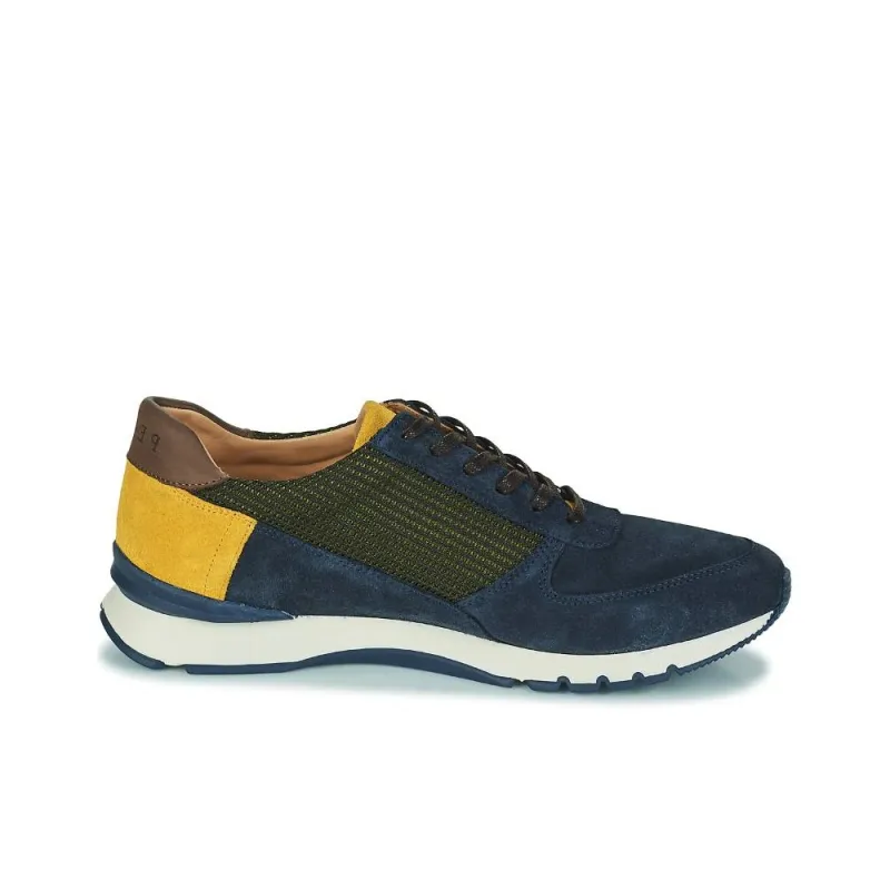 PELLET MALO Slip-Resistant Low-Top Casual Shoes Men's Blue Green Yellow-1