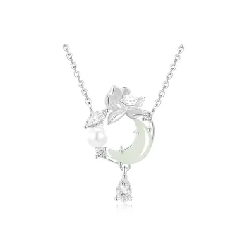 Lao Feng Xiang S925 Silver Necklaces Women's