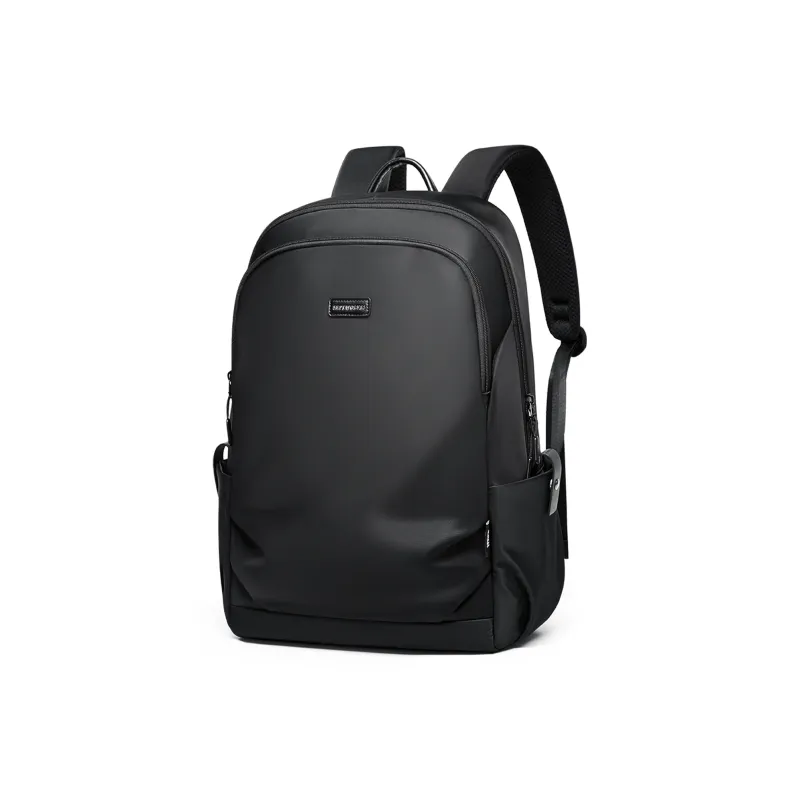 SEPTWOLVES Fabric Backpack For Students QPL Regular Unisex Black-1