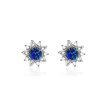 CENTURY&KINDLE S925 Silver Stud Earrings Women's