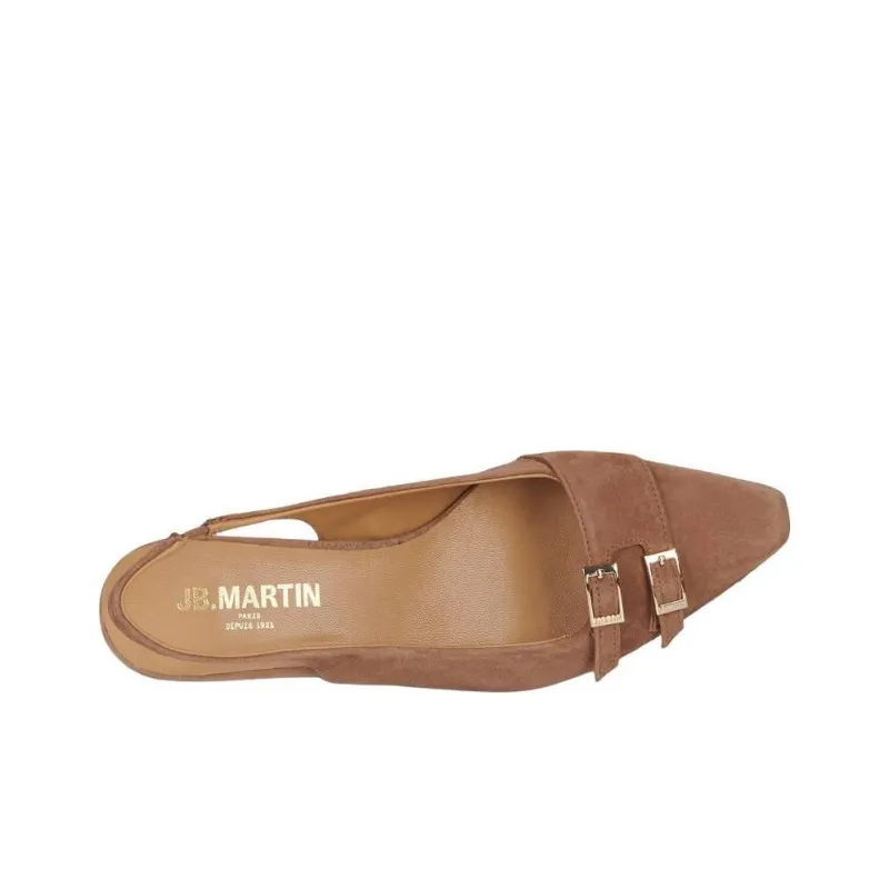 JB MARTIN Venerable Chunky Heel High Heels 6cm Women's Brown-4