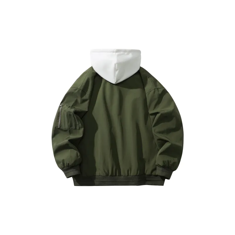 TITH Jackets Coats Unisex Army Green-1