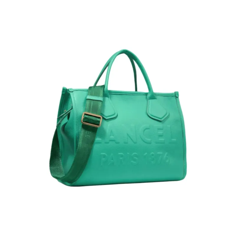 LANCEL Cow Leather Tote Bag, Shopping Bag, Shoulder Bag, Handbag Women's Green-1