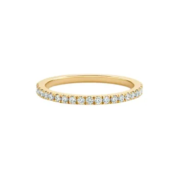 De Beers 18kt Yellow Gold Db Classic Diamond Half Eternity Band
