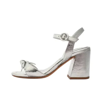 Alexandre Birman Clarita Flare Strap Sandals 7.5cm Women's Silver
