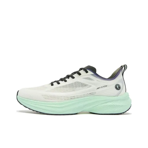 QIAODAN Light Speed 5.0PLUS Cushioned Slip Resistant Abrasion Resistant Low Top Casual Running Shoes Men's Beige Black