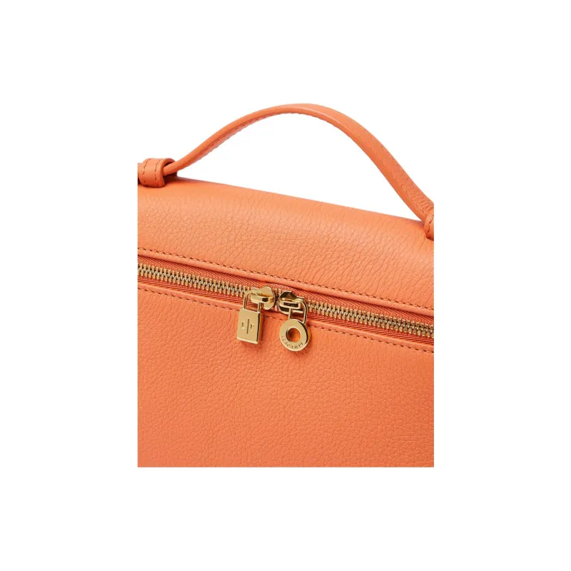 Loro Piana Cow Leather Shoulder Bag, Crossbody Bag, Handbag Women's Carrot-5