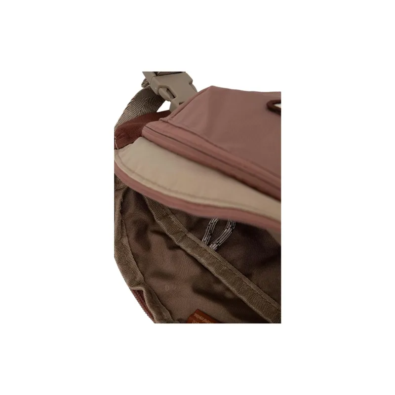 Doughnut Nylon Fabric One Shoulder Crossbody Fanny Pack Regular Women's Chestnut-4