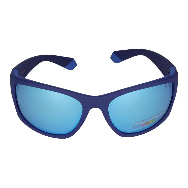 Polaroid Plastic Irregular Shape Sunglasses Men's Blue-1