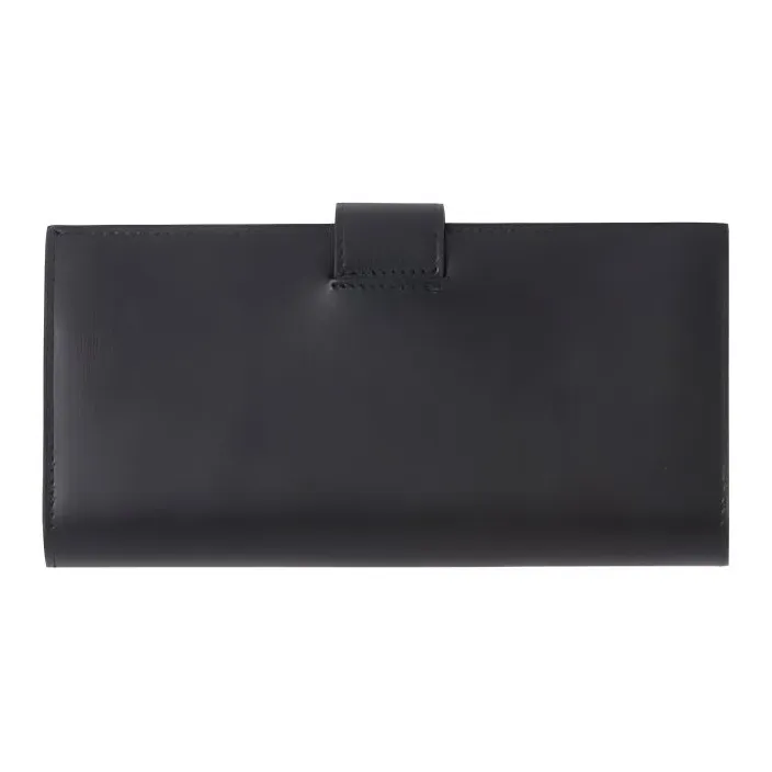 PRADA Leather Wallet Tubas Women's Black-2