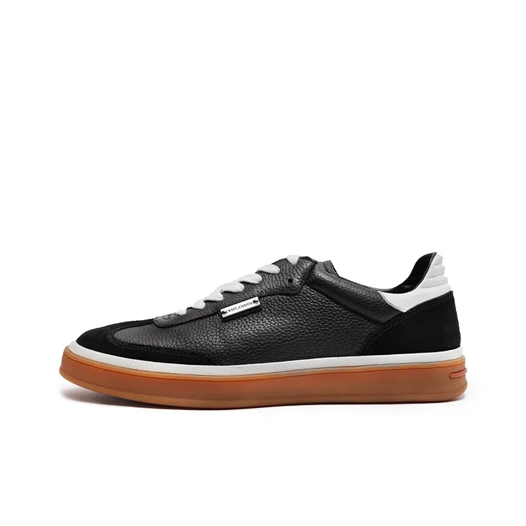 Viplander German Army Trainers Wear-resistant And Lightweight Low-Top Skateboard Shoes Men's Black-0