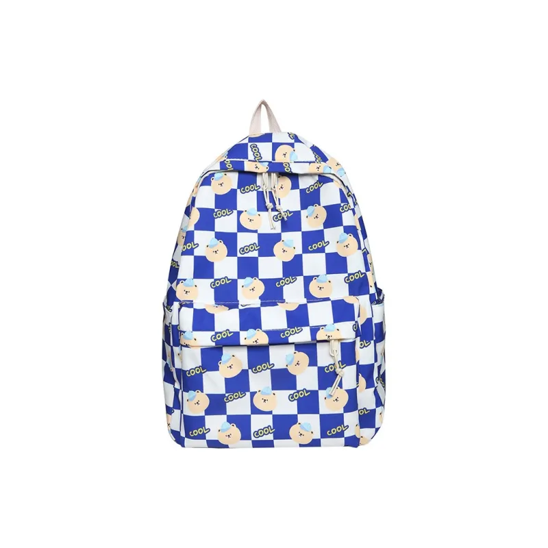 FEO Nylon Backpack Regular Unisex Green/Blue/Black-2