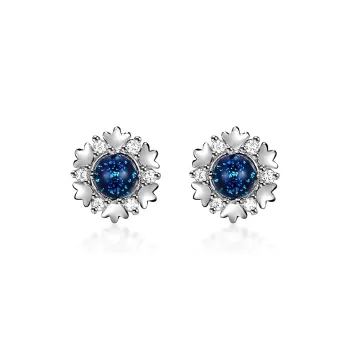 CENTURY&KINDLE S925 Silver Stud Earrings Women's