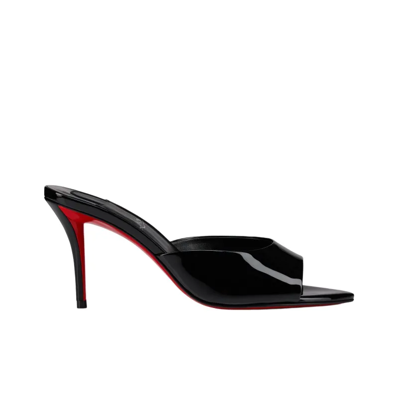 CL Slide Slippers 8cm Women's Black-1