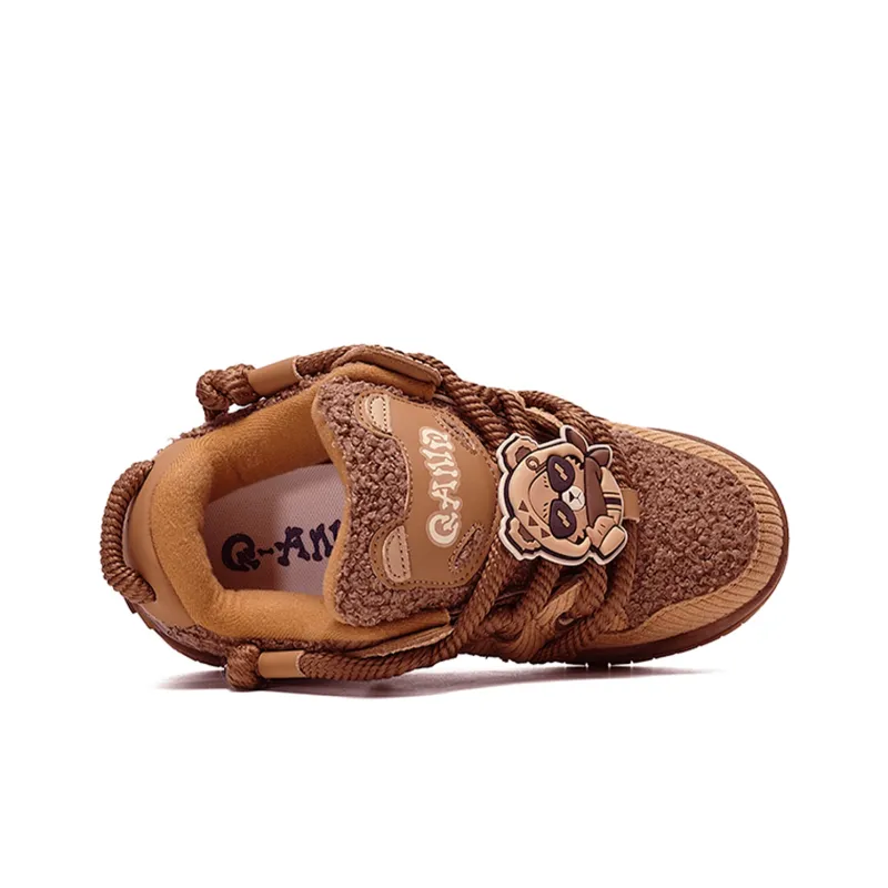 Q-AND Cushioned Wear-Resistant Height Increasing Low-Top Skateboard Shoes Unisex-4