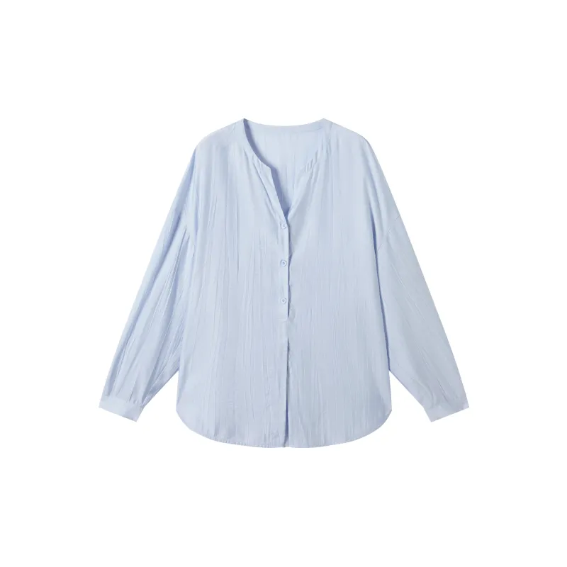DIALOGUE Shirt Matching Set Women's Sea Salt Blue-2