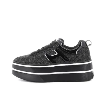 HOGAN H449 Low Top Skateboard Shoes Women's Black