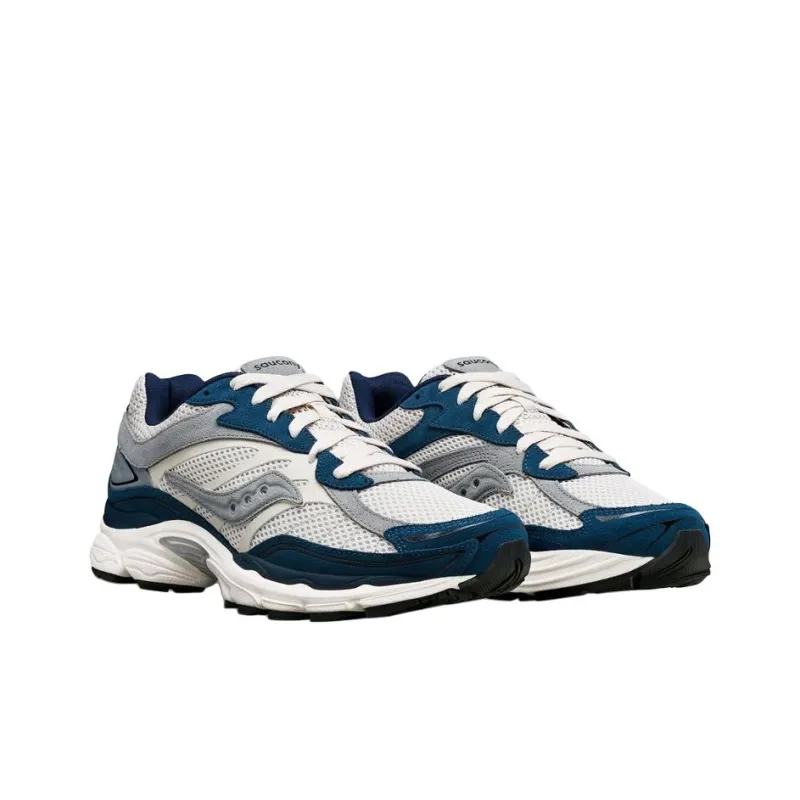 Saucony Anti Slip Wear Resistant Low Top Casual Running Shoes Unisex White Blue-3
