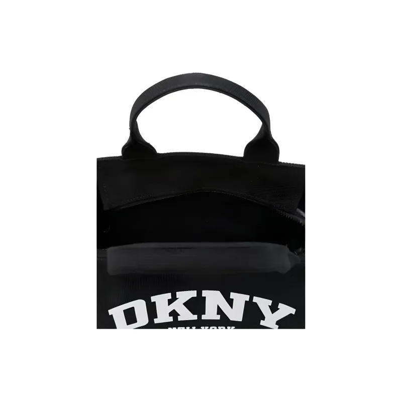 DKNY Polyurethane Tote Bag Shopping Bag Medium Size Unisex Black-2