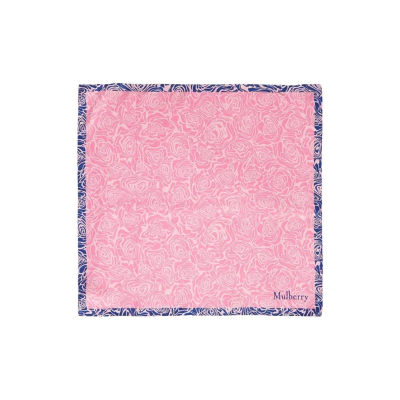 Mulberry Silk Silk Scarves Women's Pink-0