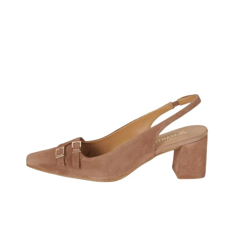 JB MARTIN Venerable Chunky Heel High Heels 6cm Women's Brown-0