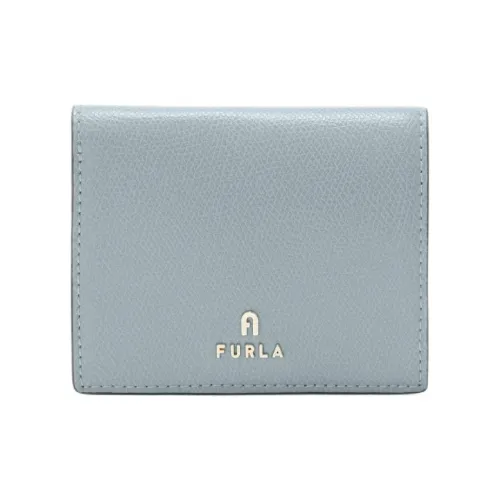 Furla Leather Wallet Small Size Women's Lake Blue