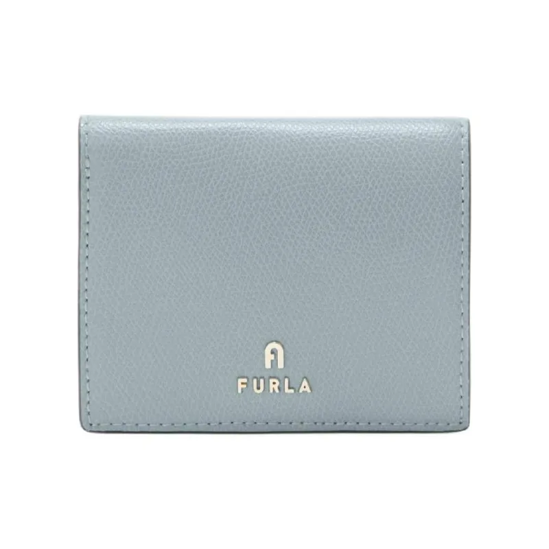 Furla Leather Wallet Small Size Women's Lake Blue-0