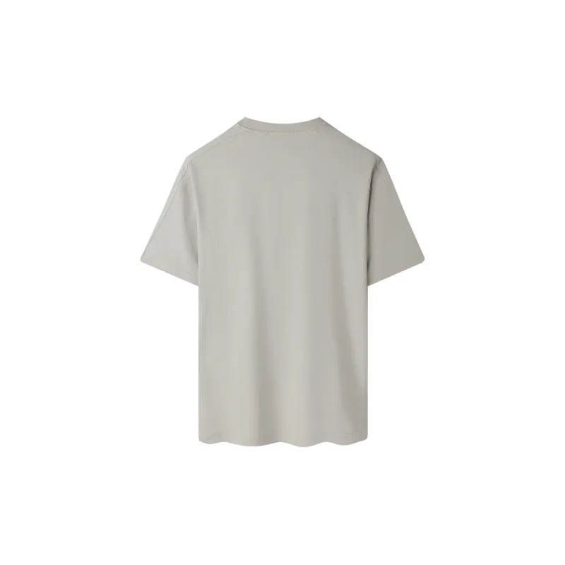 HLA T-Shirt Men's 1Light Gray Splicing-1