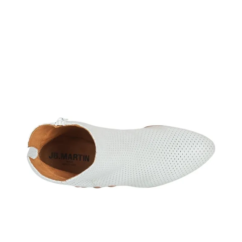 JB MARTIN Malice Ankle Boots Women's White-5