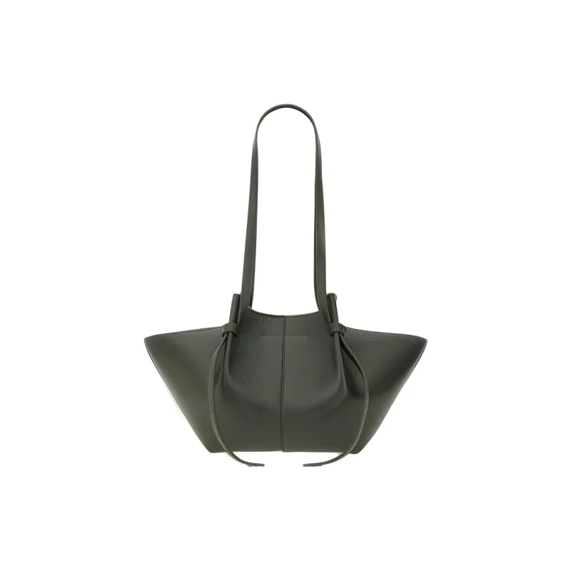 YUZEFI Cow Leather Shoulder Bag Tubas Women's Green-2