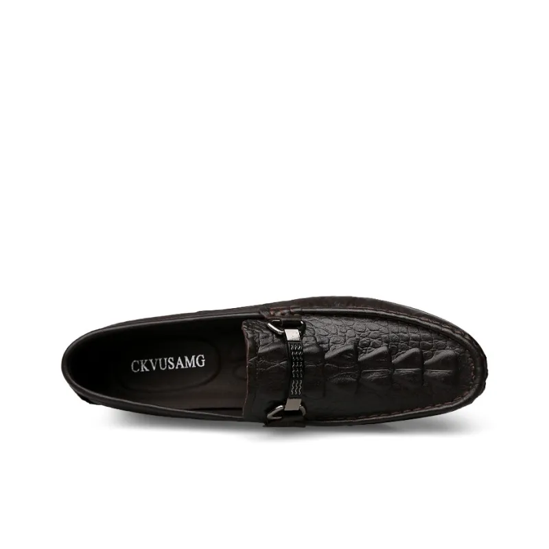 CKVUSAMG Gommino Loafers Unisex Black/Brown-5
