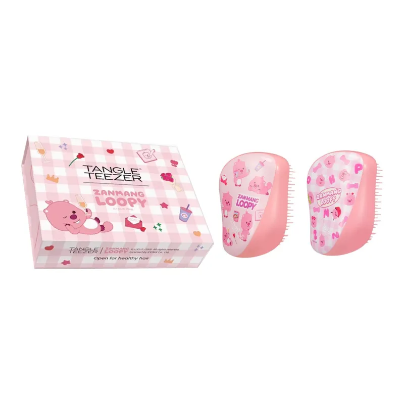 Tangle Teezer x ZANMANG LOOPY Heartfelt Box Portable Comb Set Fluffy-2