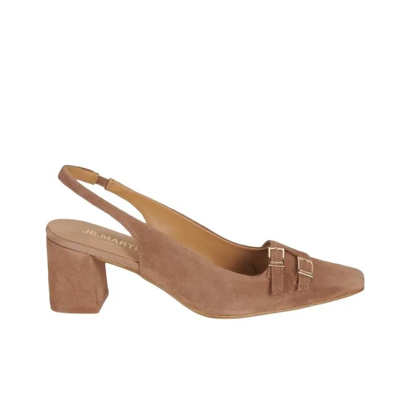 JB MARTIN Venerable Chunky Heel High Heels 6cm Women's Brown-1