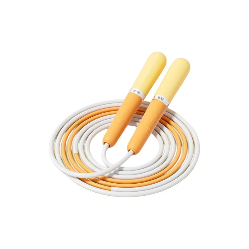 YOTTOY Aerobic Fat Reduction Non Countable Jump Ropes Students Handle Material PP, Rope Material TPE PVC 2.8m-4