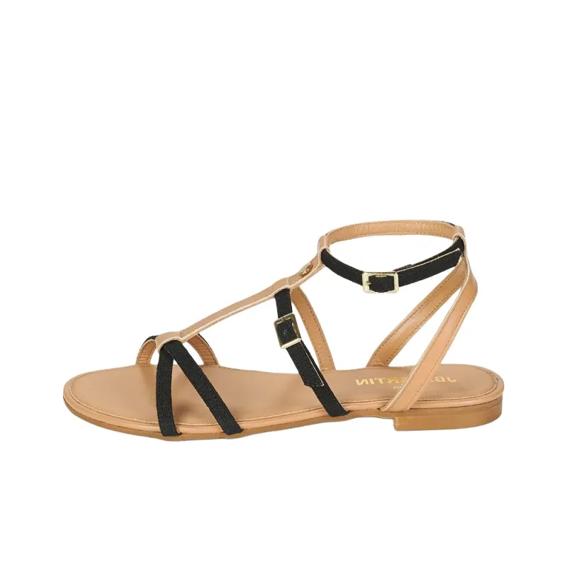 JB MARTIN Alicia Strap Sandals Women's Black-0