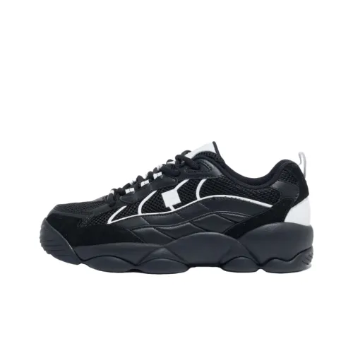 FILA Anti-Slip Wear-Resistant Low-Top Casual Shoes Unisex Black