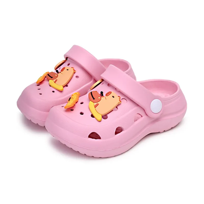 XMISTUO Cartoon Kids Clogs Summer Slip Resistant Squashy And Bouncy Feeling EVA Platform Home Slippers-18