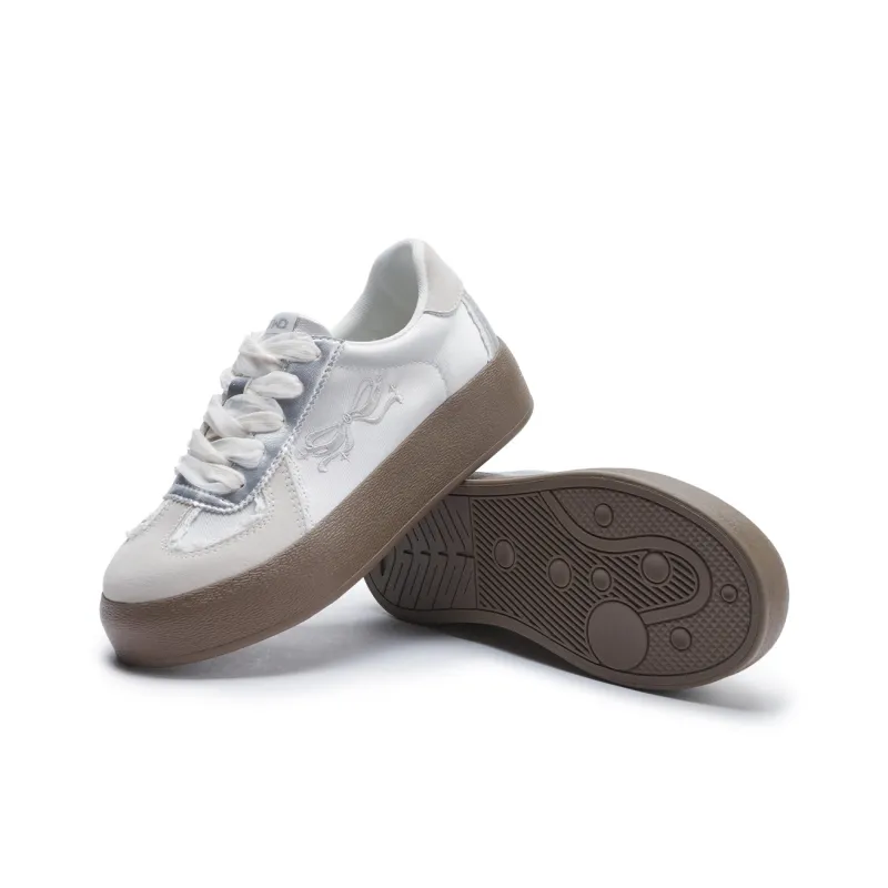 Hotwind Cream Lace Series Skateboard Shoes Women's-3
