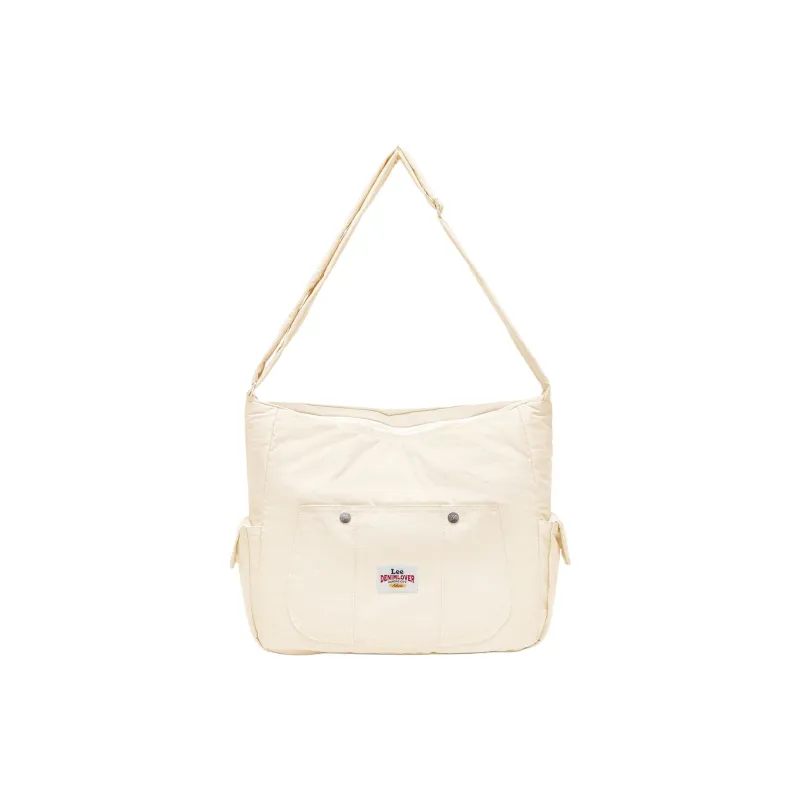 Lee Fabric Cloud Bag, Shoulder Bag Large Size Women's Navy Blue/Ecru/Ginger Yellow-9