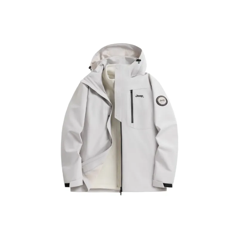Jeep Urban Living/Travel/Commuting Water-Resistant Windproof Wear-Resistant Cold-Resistant Windbreaker Jacket Unisex-3
