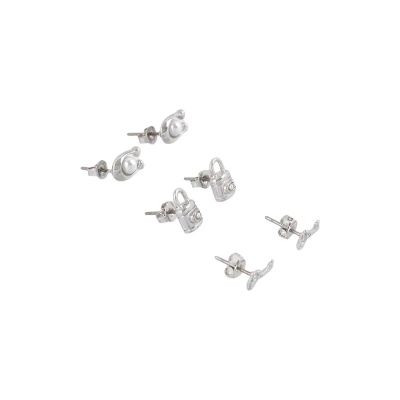 COACH   Stud Earrings Women's Silver-4