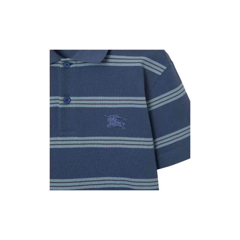 Burberry Polo Shirts Men Blue-4