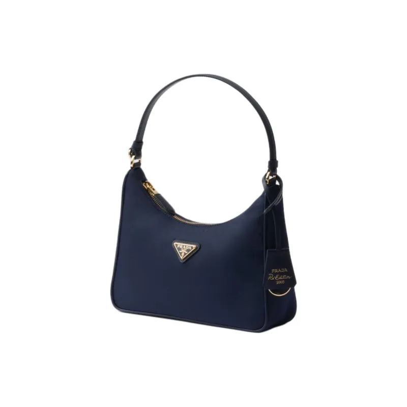 PRADA Re Edition Polyamide Handbag Mini Women's Sea Blue-1