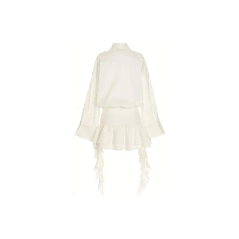 Blumarine Long-Sleeved Dresses Women's White-1